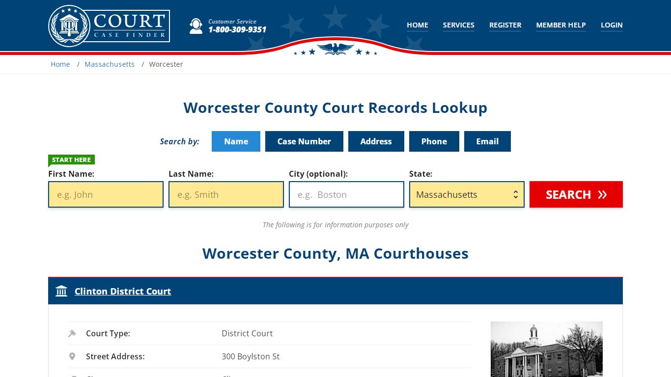 Worcester County Court Records | MA Case Lookup